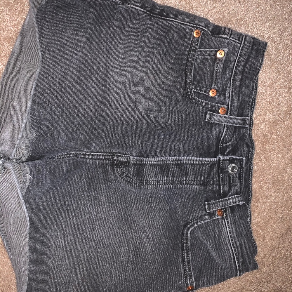 Levi’s Denim Black High Waist Jean Shorts
